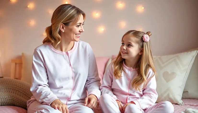 mother daughter matching pajamas