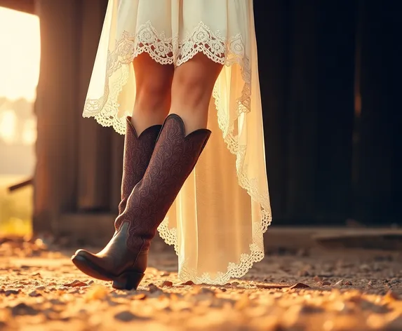 wedding boots cowgirl