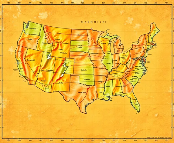 map of usa latitude