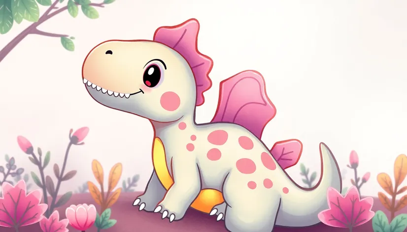 cute dino drawing