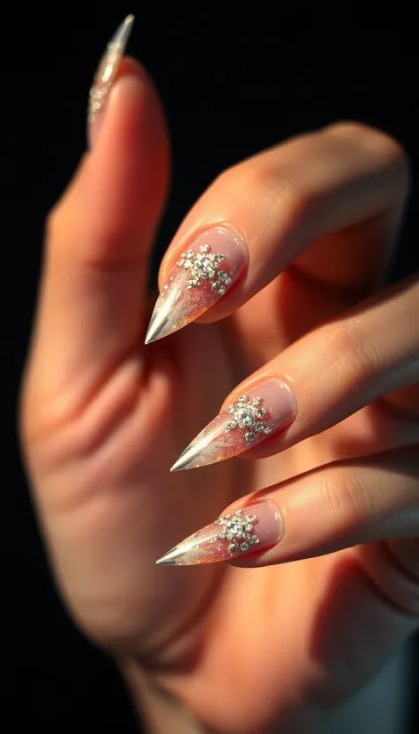 classy stiletto nails designs