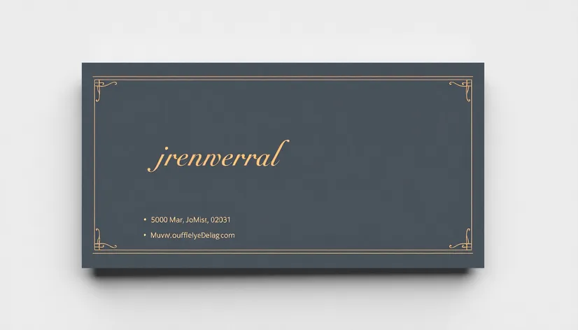 funeral home business card