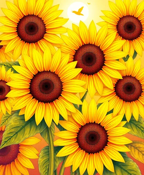 sunflower coloring pages