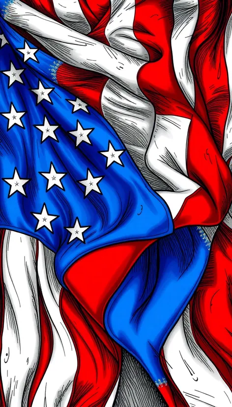 us flag coloring book