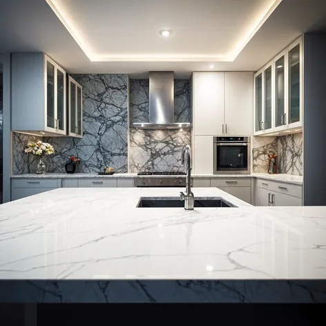 white granite countertops