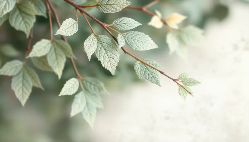 drawing of leaves