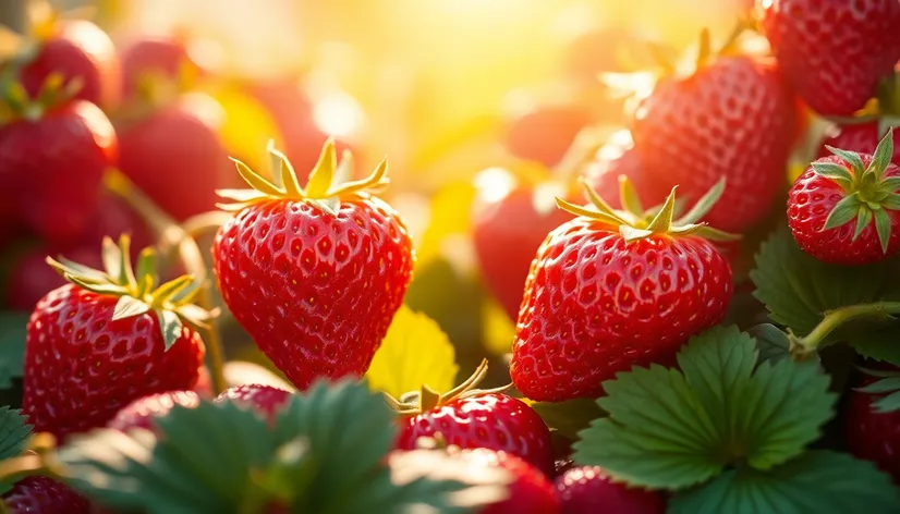 pink strawberries