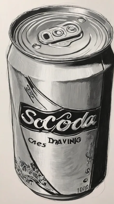 soda can drawing