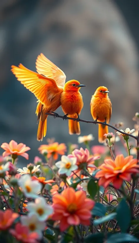 orange birds