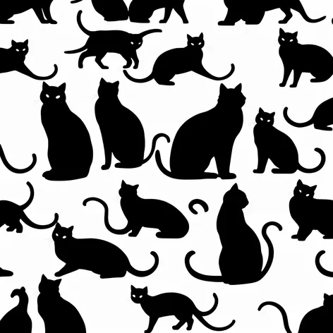 Background of Cats silhouette