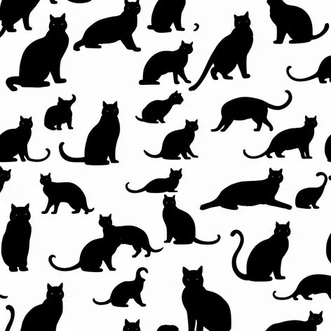 Background of Cats silhouette