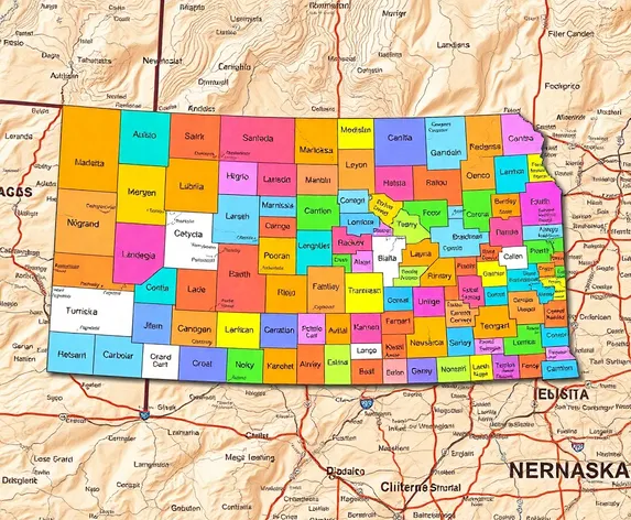 map of nebraska counties