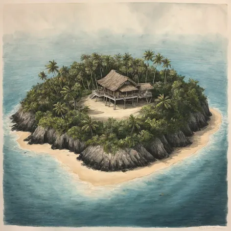 island drawing