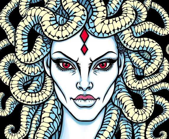 coloring pages of medusa