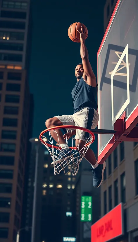 guy dunking on hoop