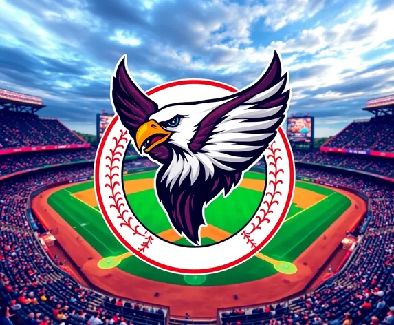 clipart eagle baseball logo