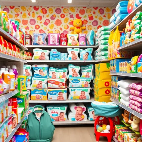 baby diaper aisle images