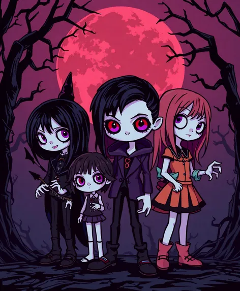 goth cartoon characters