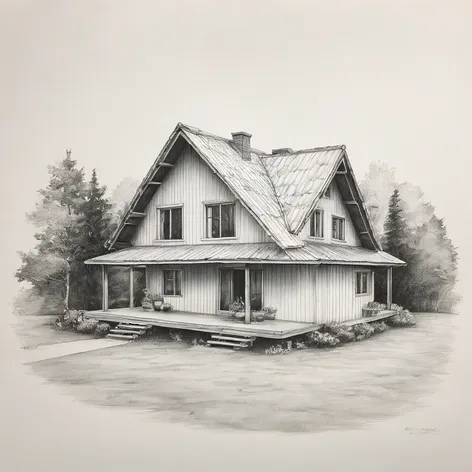 easy house drawing