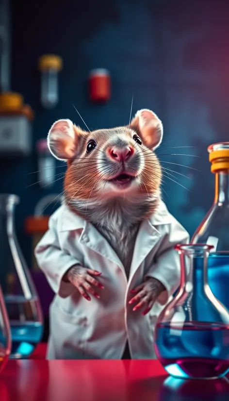 rat in lab coat