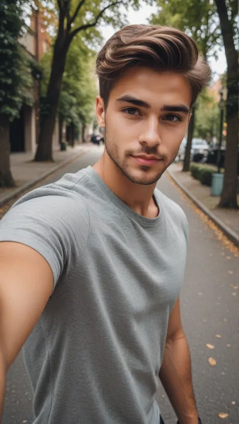 cute guy selfie