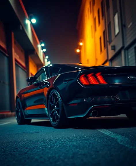 black mustang car