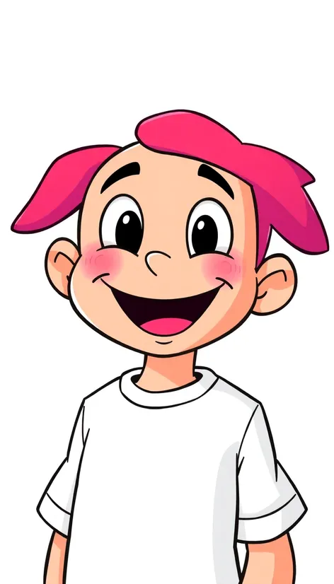 cartoon character with white