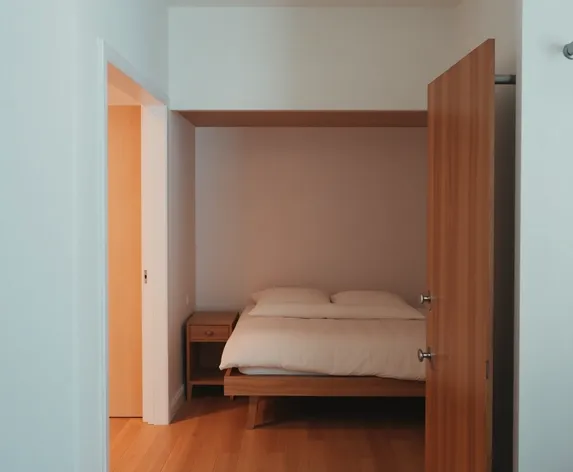 bed in closet