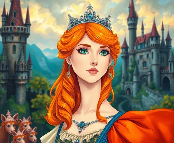 orange hair princess