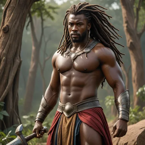 an african thor with