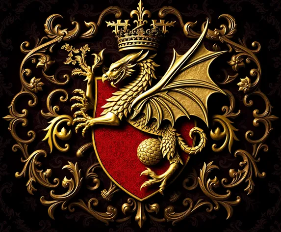 family crest with dragon