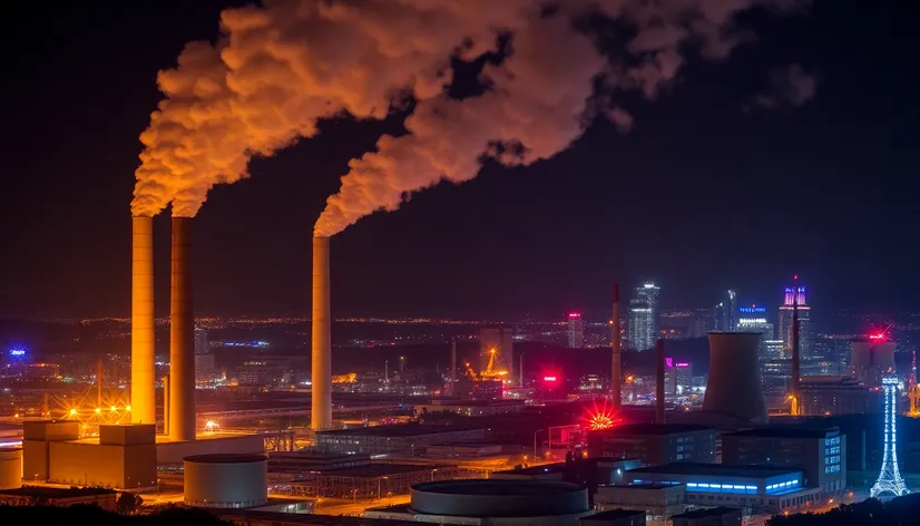 power plant smoke stack