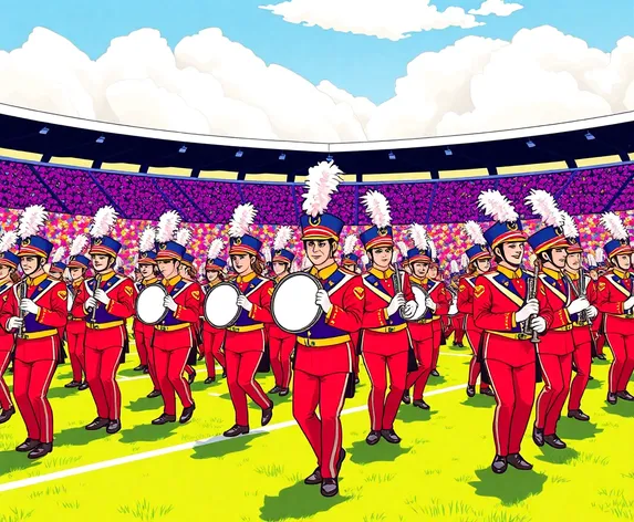 70s clipart marching band