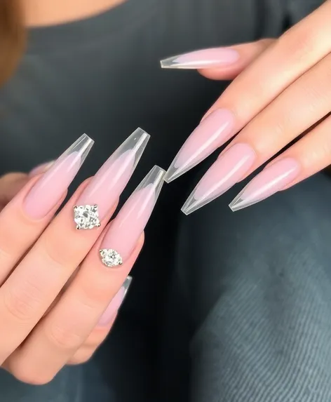 clear acrylic nails