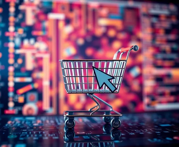 shopping cart with cursor