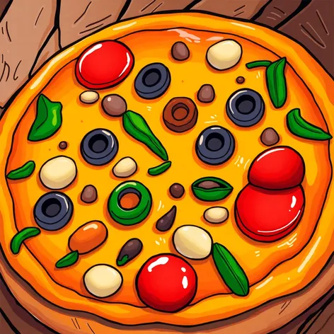 images of cartoon pizza