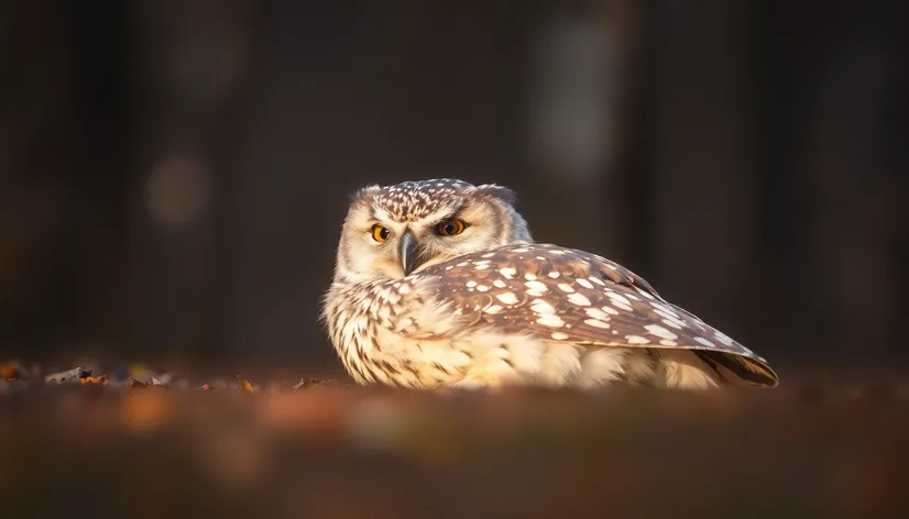 owls lying down