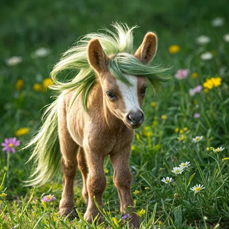 a baby foal grass