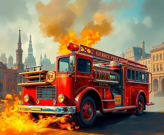 fire engine drawing