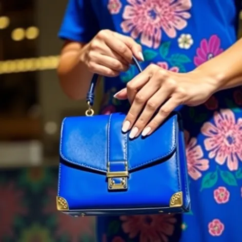 royal blue purse