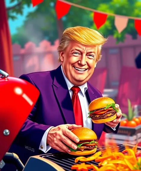 donald trump with grill