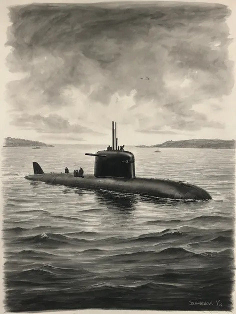 submarine drawing