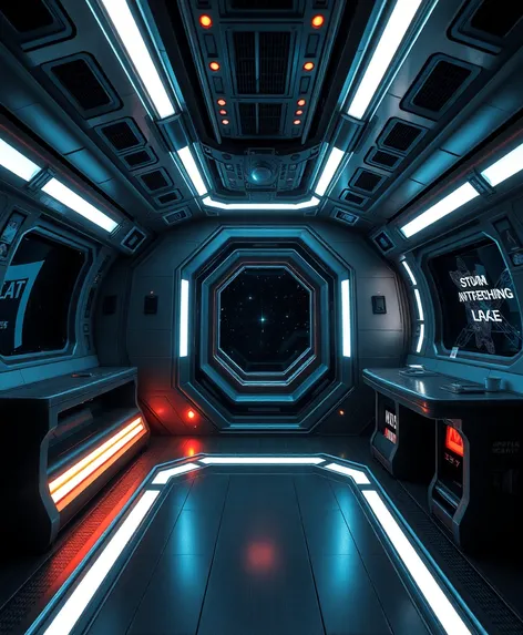 spaceship hallway