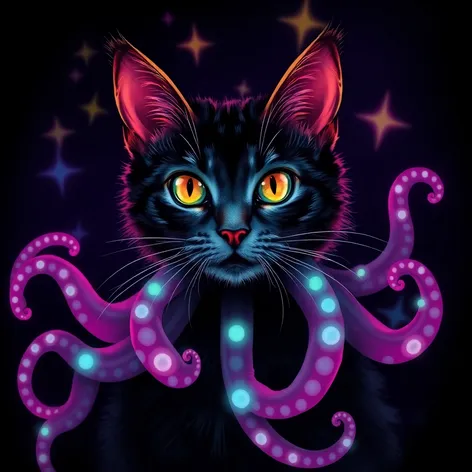 cat with tentacles