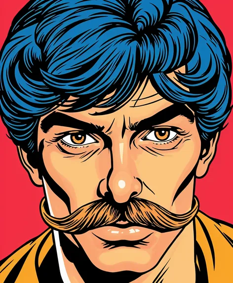 homelander mustache