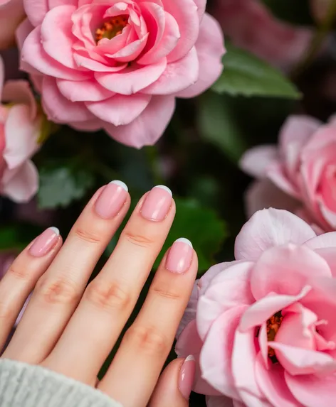 uñas rosas