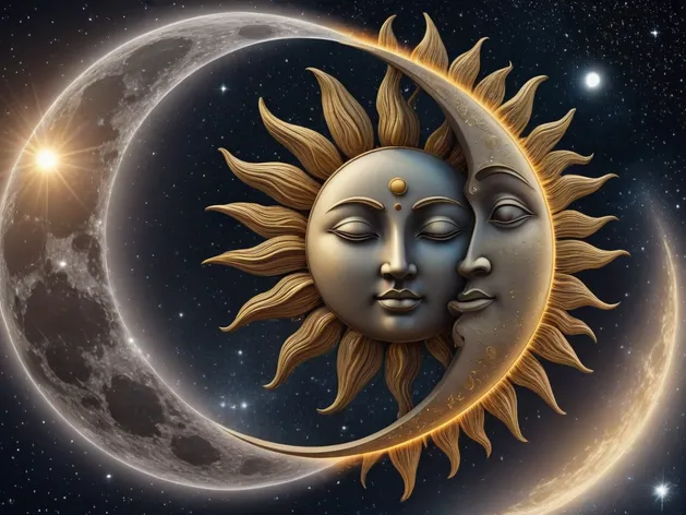 sun and moon pictures