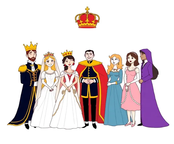 royal party drawing easy