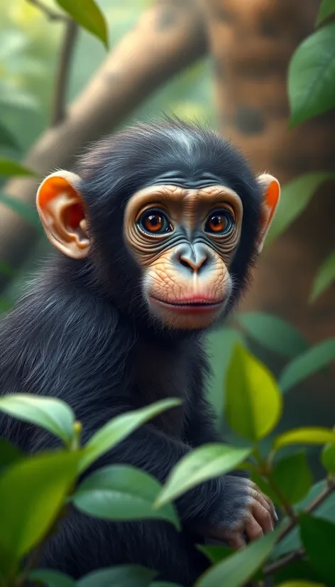 baby chimpanzee