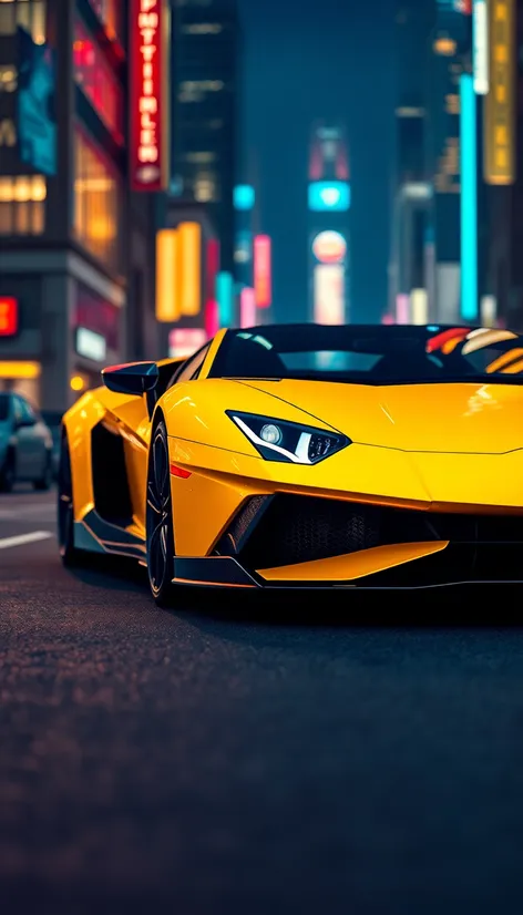 yellow lambo